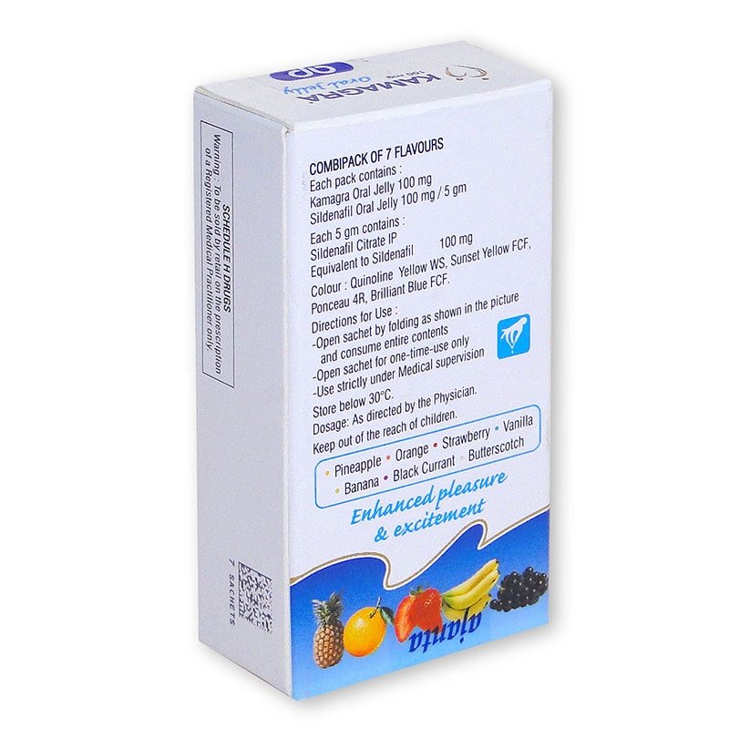 Kamagra Oral Jelly 100mg - Ajanta Pharma | KamagraEU.net - 7ks